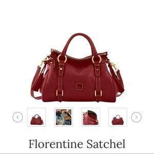 Florentine Satchel, Never registered, registration card included, Bordeaux.
